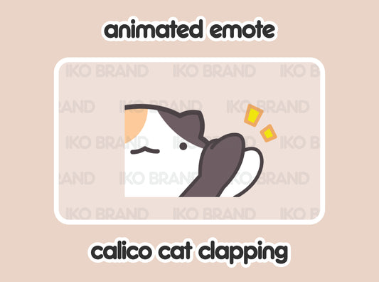 Calico Cat Clapping