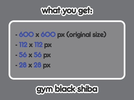 Gym Black Shiba Inu