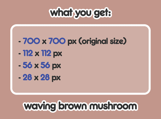 Brown Mushroom Waving