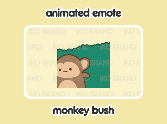 Monkey Hiding Bush