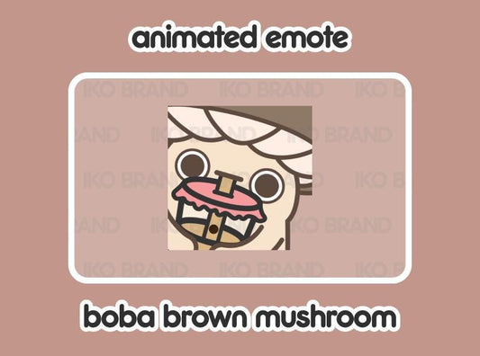 Brown Mushroom Boba