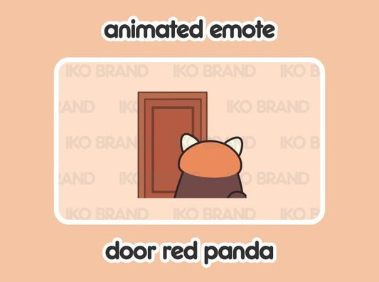 Red Panda Door Leaving