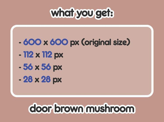 Brown Mushroom Door Leaving