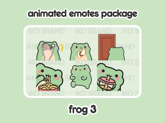Frog Animated Emotes 3