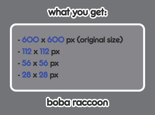 Raccoon Boba