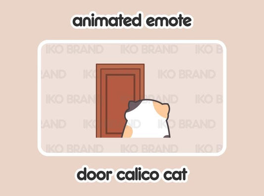 Calico Cat Door Leaving